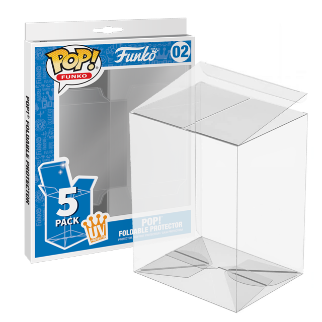 Plastic Funkoed Pop Display Protector Cases with UV Protection and Scratch Resistant Protectors