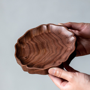 Walnut Solid Wood Teapot Stand Irregular Shape For Kung Fu <b>Tea</b> <b>Set</b> Dry Brewing Table - Product Image 1