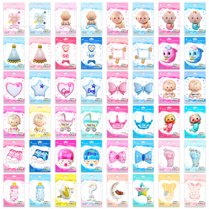 <span class=keywords><strong>Palloncini</strong></span> in Foil di Elio Confezionati Singolarmente per Baby Shower e Rivelazione del Sesso del Bambino - Product Image 2