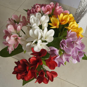 <span class=keywords><strong>PU</strong></span> gerçek dokunmatik yapay <span class=keywords><strong>Plumeria</strong></span> çiçek noel mezuniyet cadılar bayramı yeni yıl paskalya anneler günü çin yeni yıl bez - Product Image 4