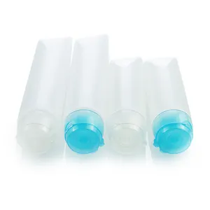 Custom Printing 30ml 50ml Body Lotion Hand Cream Shower Gel Cosmetic Soft Clear Flip Lid Squeeze Tube