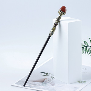 Scettro Magico in Cristallo, Bastone in Legno per Rituali, Bacchetta Magica Fai-da-Te per Bambini, Regalo - Product Image 4