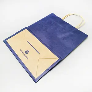 Kingwin 맞춤형 로고 종이 가방 흰색 고품질 저렴한 종이 가방