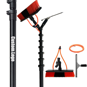 Customized 7M/23FT Aluminum/Carbon Fiber Telescopic Cleaning <b>Brush</b> for <b>Window</b> Washing Water Fed Pole System - Product Image 1