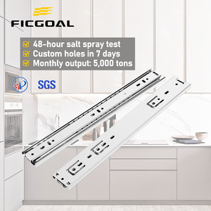 Ficgoal Tùy Chỉnh Cán Ngóng-Thép 3 Lần Bóng Mang Trượt Cho Căn Hộ Tủ Caravan Kính Thiên Văn Ngăn Kéo Kênh Đường Ray - Product Image 1
