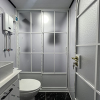 Maison conteneur préfabriquée mobile et pliable de 20 pieds, extensible, avec panneaux sandwich, pour usage scolaire - Design moderne, prix bas