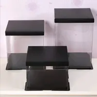 Großhandel Custom Transparent PVC Verpackung Kuchen Box PVC-Box für Rosen bären Geschenk box
