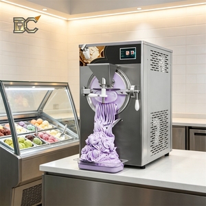 Máquina para hacer helado artesanal de 56L/H para negocios, con enfriamiento por aire, congelador horizontal por lotes, máquina italiana para hacer helado duro. - Product Image 1