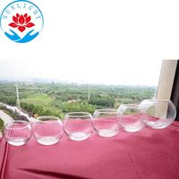 Prix usine de nombreuses tailles de décorations d'aquarium de réservoir de poissons en verre Vase en verre de fleur claire pot de bougie en verre rond