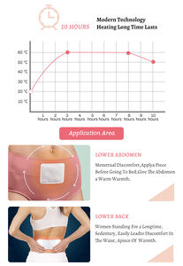 KOYO pemanas badan instan 10-12 jam, tempelan terapi panas berperekat dengan periode pemanas menstruasi, Koyo hangat tubuh - Product Image 4
