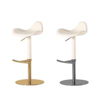 JP Light Chaise de bar haute élévatrice de luxe Tabouret haut rotatif en acier inoxydable pour la maison Tabouret de bar en cuir haut de gamme à vendre