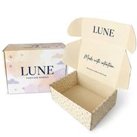 Cajas de Embalaje Personalizables Aptas para Servicio Postal con Revestimiento de Cera, Aprobadas por Kosher, Cajas de Papel Compostables de Color Marfil