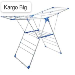 Tendedero de Ropa Plegable de Acero Ajustable, Ahorra Espacio, Tipo de Piso, para Balcón - Product Image 1