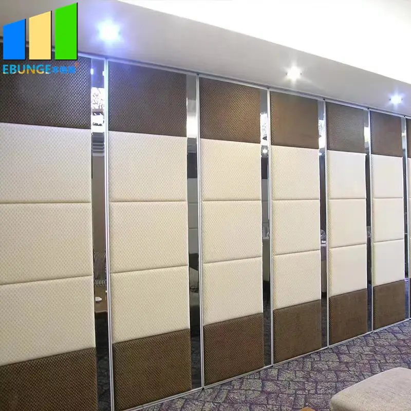 Office partition aluminium channel mdf room divider folding moving partition wall price china