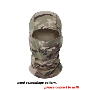 Stock Camouflage Face Cover High Quality Ski Mask Balaclava With Fleece Mask Hoodies Winter Hat