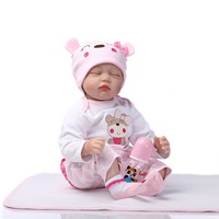 Vente en gros de poupées reborn de 22 pouces, poupées réalistes en silicone et vinyle, nouveau-né, petite fille, poupée réaliste personnalisée