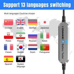 Nouveau Type rentable 6V 12V Bluetooth testeur <span class=keywords><strong>de</strong></span> batterie <span class=keywords><strong>de</strong></span> moto <span class=keywords><strong>de</strong></span> voiture KONNWEI BK100 - Product Image 2