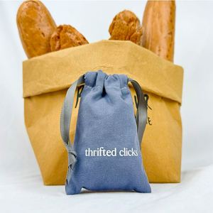 Cotton Canvas <b>Drawstring</b> Bag Eco-Friendly Jewelry <b>Pouch</b> Biodegradable Eco-friendly <b>Drawstring</b> <b>Pouch</b> Wholesale Promotion - Product Image 3
