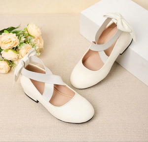 Zapatos de Tacón Grueso con Lazo para Niñas, Antideslizantes, Tipo Mary Jane, para Tallas 25-38, Venta al Por Mayor - Product Image 4