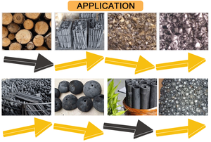 Yatay tip sert odun kömür karbonlaştırma sobası fırını/ahşap kömür yapma makinesi - Product Image 3