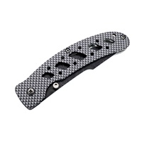 Couteau de poche pliant en acier inoxydable 3Cr13 Camo Coated Carbon Fiber Liner Lock with Belt Clip Colorful Foldable Knife for women