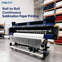 Imprimante par sublimation 1,8 m, 2 têtes d'impression I3200A1, CMYK 4 couleurs, machine de sublimation par transfert thermique 1800 mm pour vêtements et textiles