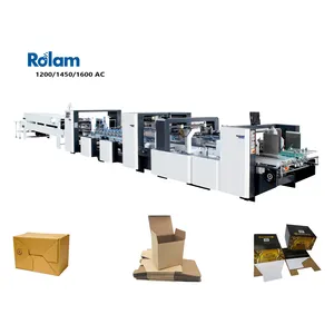 Cost Effective Rolam 1200AC Folding Carton Folder Gluer Corrugated Box Gluing Machine