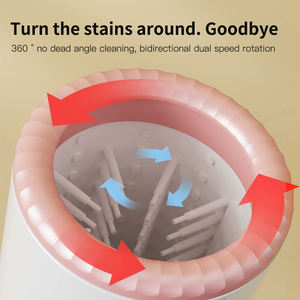 TOMPO Nouvelle Annonce Vente en Gros Étanche Électrique Rechargeable Automatique Portable Silicone Souple 2 en 1 Chien Chat Pet Patte Rondelle Tasse - Product Image 6