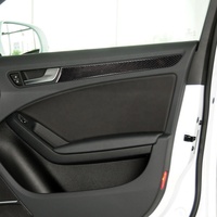 Autocollant de panneau de porte de luxe en fibre de carbone, garniture personnalisable pour l'intérieur des voitures Audi Q5/A4 B8/A5