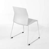 Chaise de classe moderne empilable en plastique avec structure en plastique - Chaise de formation en PP pour école, hôtel, salle à manger, maison, bureau
