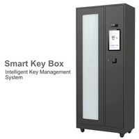 Gabinete de Llaves Inteligente con 240 Ranuras, Sistema de Gestión Electrónica Seguro, Reconocimiento Facial y de Huellas Dactilares, Acero Laminado en Frío de 1.5 mm de Espesor, Android