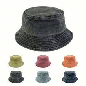 Casquette Bob Unisexe en Jean pour la Pêche, Mode Plein Air, Protection Solaire, Blocs de Couleurs, Logo Brodé en Relief 3D - Product Image 3