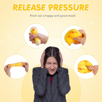 Balles anti-stress en forme de canard, jouets sensoriels à presser en pâte pour soulager l'anxiété