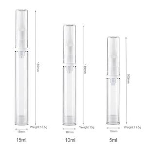 Flacon Airless pour Crème pour les Yeux Vide de 5 <span class=keywords><strong>ml</strong></span>, 10 <span class=keywords><strong>ml</strong></span>, 15 <span class=keywords><strong>ml</strong></span>, Flacon Cosmétique de Haute Qualité, Flacon <span class=keywords><strong>Seringue</strong></span> Airless - Product Image 5