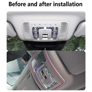 Couverture de garniture de panneau de haut-parleur audio de toit avant de voiture pour mercedes benz éclairage ambiant voiture GLE GLS GLB <span class=keywords><strong>CLA</strong></span> - Product Image 3