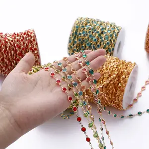 JC Crystal Handmade Jewelry Accessoires Strass kette für Schmuck herstellung Zirkon Strass Cup Ketten