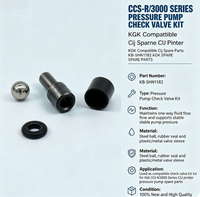 Kit de clapet anti-retour pour pompe à pression série CCS-R/3000 compatible KGK, pièces détachées Cij, KB-SHN1182, pièces détachées KGK