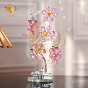Árbol Decorativo de Cristal Tian Hu, Color Rosa, Hecho a Mano, para Decoración del Hogar, Sala de Estar u Oficina - Product Image 2