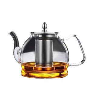 Kính ấm trà với có thể tháo rời Infuser Stovetop an toàn Tea Kettle Blooming và Loose Leaf Tea Maker <span class=keywords><strong>Set</strong></span> - Product Image 3