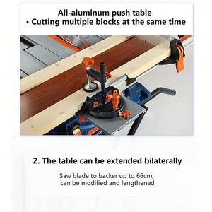 Portable Folding Electric Woodworking Table <b>Saw</b> Horizontal Circular <b>Saw</b> Machine for Wood PVC & <b>Plastic</b> Cutting - Product Image 2