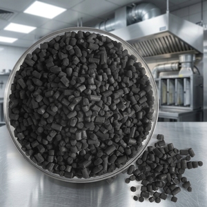 Carbone Attivo Colonnare a Base di <span class=keywords><strong>Legno</strong></span> in Pellet <span class=keywords><strong>per</strong></span> Filtri di Fumi Commerciali da Cucina, Adsorbente, Numero Iodio 600-900, CTC 40%-80% - Product Image 1