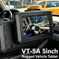 Tablet PC Robusta para Vehículos 3Rtablet VT-5A de 5 Pulgadas, Sistema Android 12, Quad-Core 2.0GHz, BT5.0, 4G LTE para Gestión de Flotas