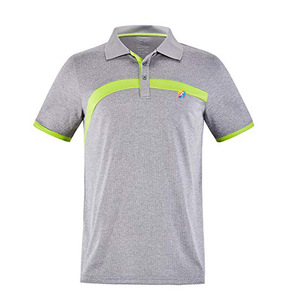 Formula1 Industries Men's Grey Golf Shirt-100% Cotton Fleece Fabric Breathable & Quick Dry Short Sleeves - Product Image 1