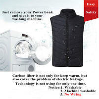 Xsunwing en STOCK 2-17 Zones de chauffage gilet chauffant Gilet S-4XL hiver contrôle extérieur température USB charge gilet vêtements chauds