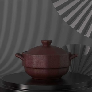 Olla de Cocina de Barro Terracota Ecológica y Saludable de Nuevo Diseño, de 1 Pieza, con Base Multicapa y Tapas - Product Image 4