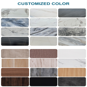 Современный роскошный элегантный комплект для ванной комнаты: минималистичная умная интегрированная раковина из каменной плиты с лаковым покрытием - Product Image 6