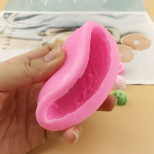 Stampo in Silicone <span class=keywords><strong>per</strong></span> Palline di Gelato, Candele e Decorazioni <span class=keywords><strong>per</strong></span> <span class=keywords><strong>Torte</strong></span>, 1/4/6 Cavità, Antiaderente, Resistente al Calore, Colore Rosa, Mini Fiore - Product Image 1