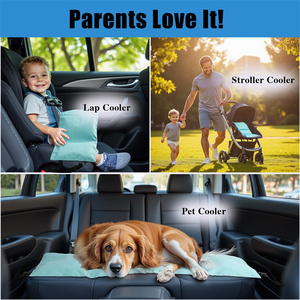 Almohadilla Refrigerante para Asiento de Coche de Bebé con 4 Bolsas de Hielo, Mayor Cobertura, Enfriador para Asientos de Coche, Esencial para el Verano - Product Image 6