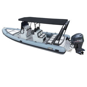 Bote inflable de 26 pies (<span class=keywords><strong>8</strong></span> <span class=keywords><strong>metros</strong></span>) con costillas para pescar; Bote semi-acero y de aluminio; 7-<span class=keywords><strong>8</strong></span> <span class=keywords><strong>metros</strong></span> de longitud para pescar. - Product Image 4