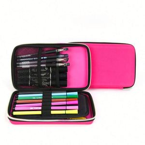 Boîte à crayons en métal rose de haute qualité, mignonne, pour enfants, avec fermeture éclair, en EVA rigide, pour l'école, le bureau, les voyages - Product Image 4